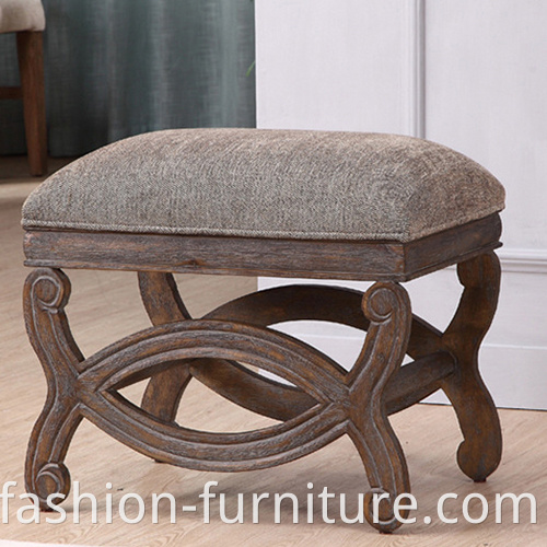 Upholstered Ottoman Stool